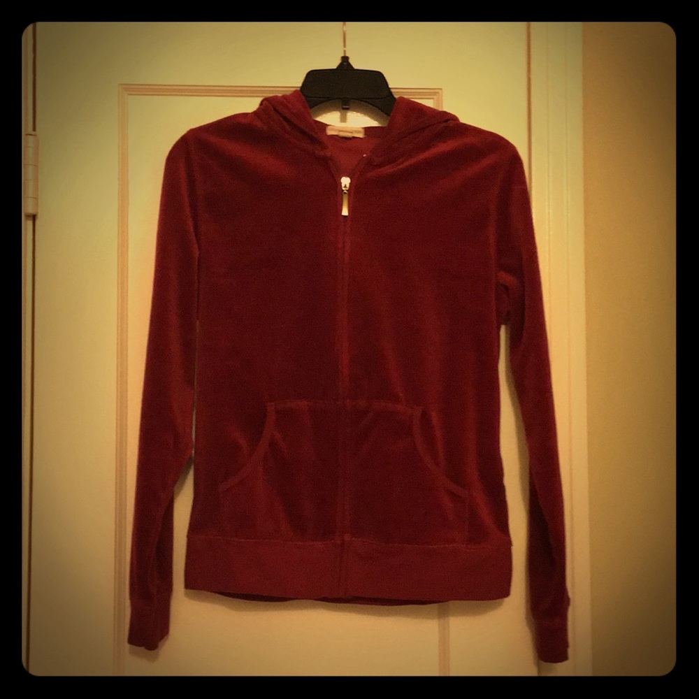 🐸 3/$30 Red Velour Hoodie